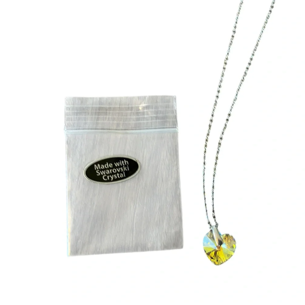 Brand New Swarovski Crystal Silver Tone Necklace - Picture 3 of 4